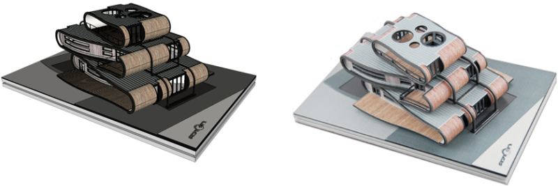 Mẫu ngôi nhà đẹp 3D, Vài thủ thuật xuất mô hình Sketchup để in 3D