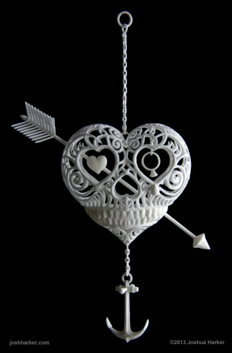 trái tim 3d, Máy in 3D làm ra sản phẩm nghệ thuật độc đáo. Máy in 3D làm được gì?