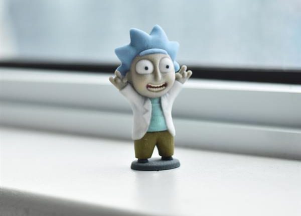 Hình ảnh Tiny Rick không thể đáng yêu hơn với in 3D