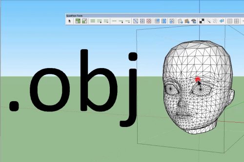 file skp thành OBJ trong sketchup
